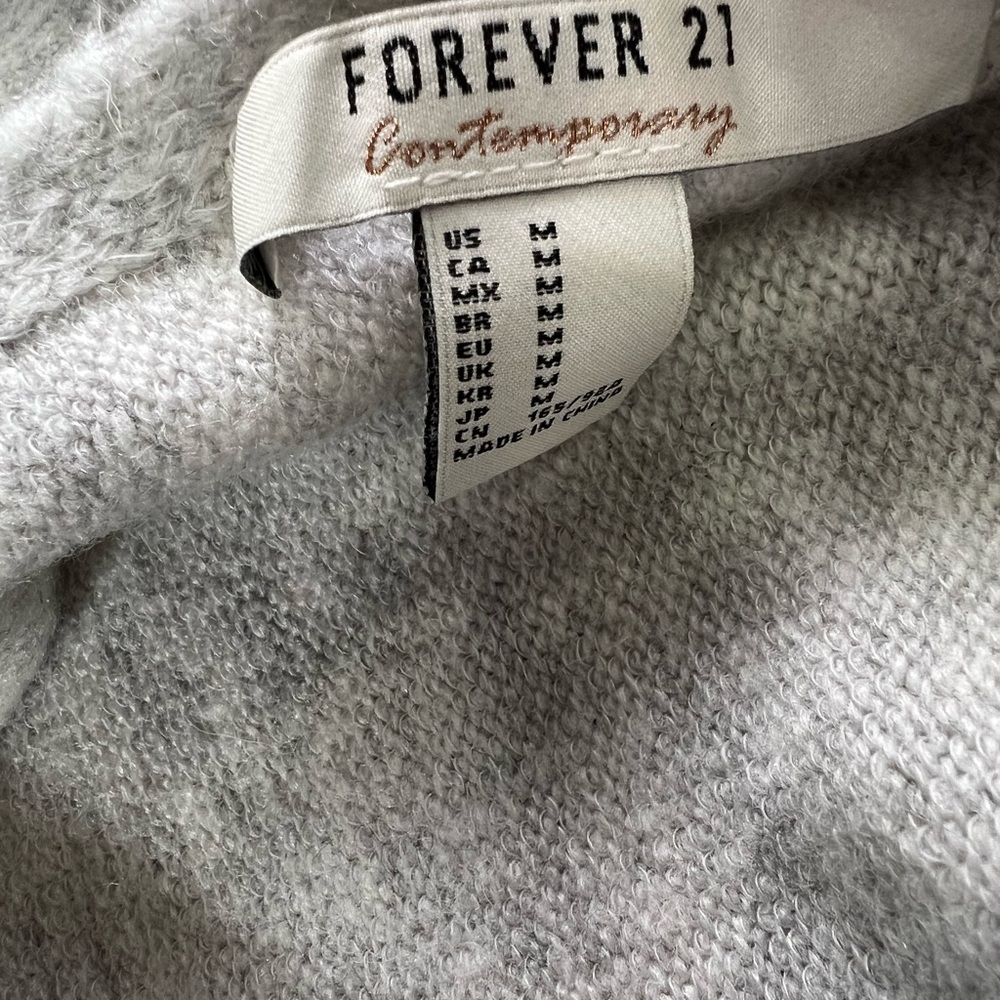 Light Gray Open-back Tie Women's Sweater, size M - Picture 3 of 3
